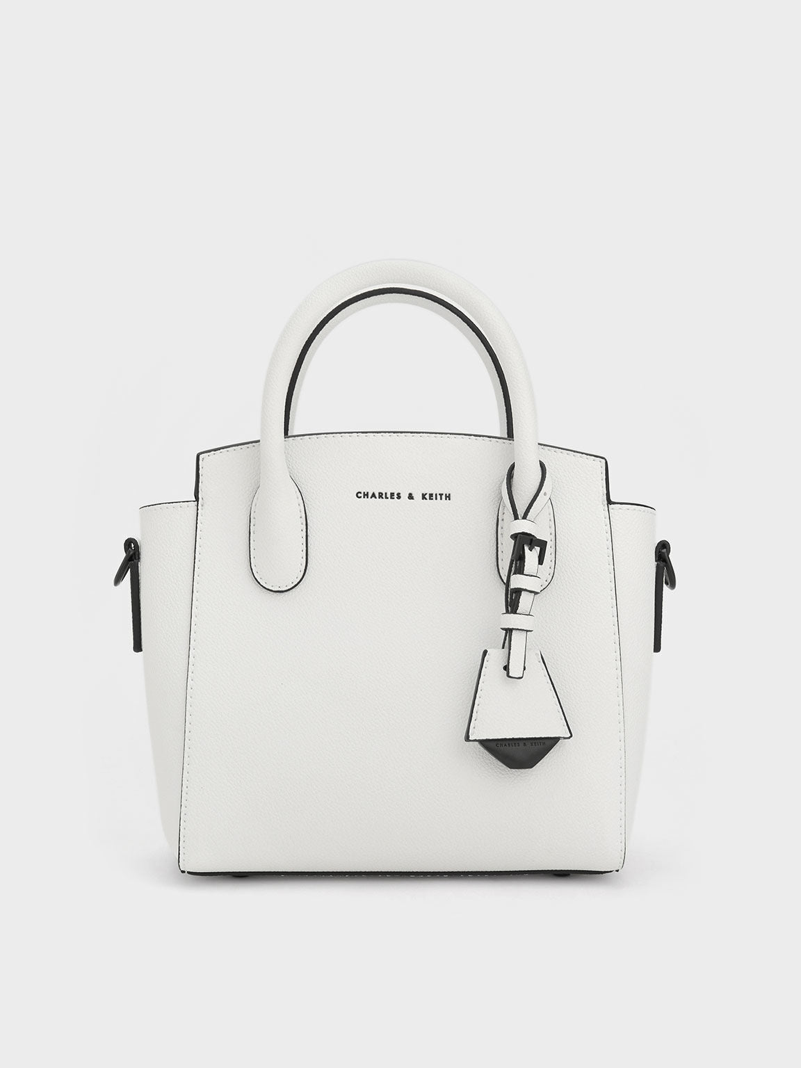 Harper Structured Top Handle Bag
- White