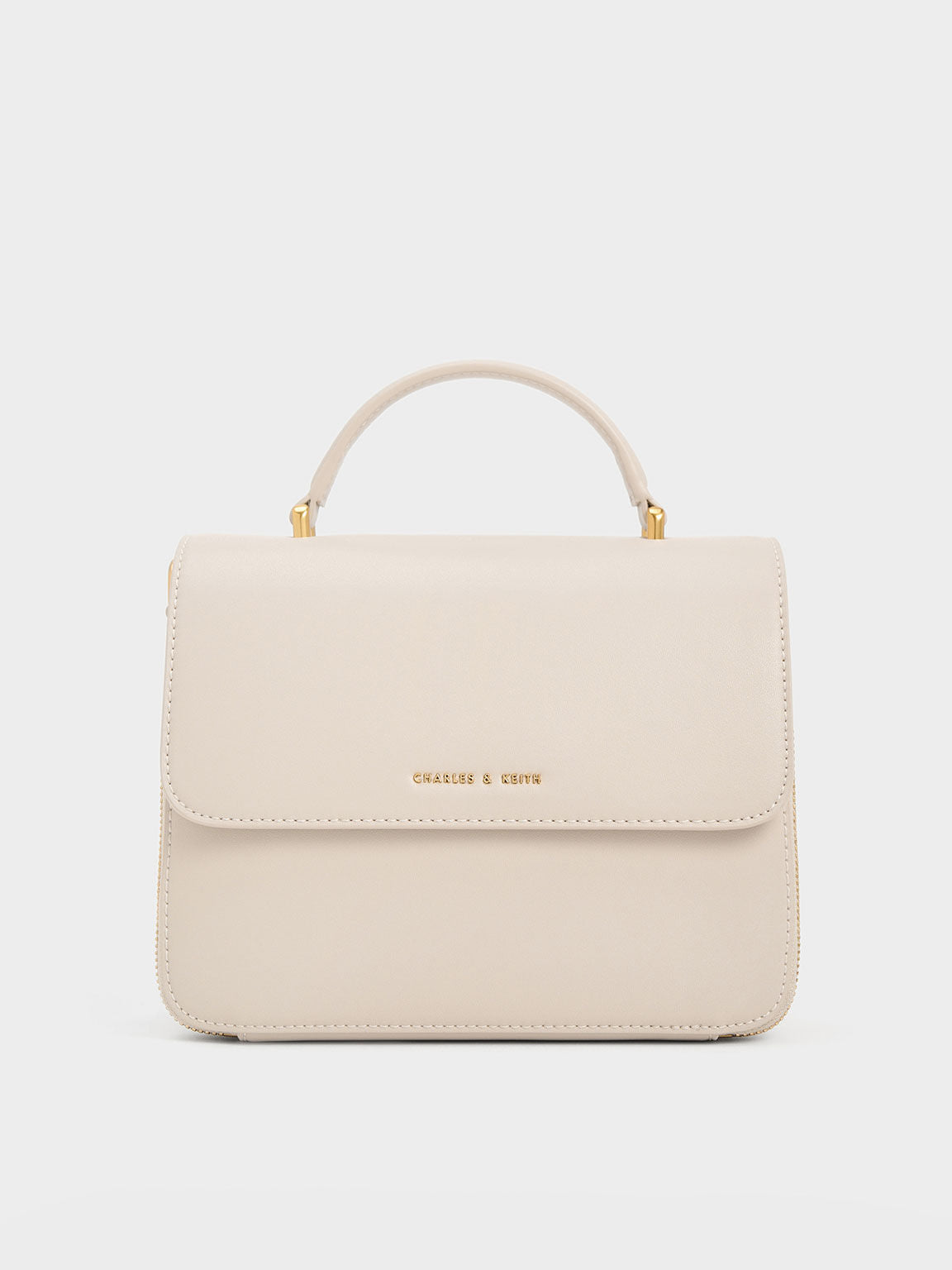 Octavia Front Flap Top Handle Bag
- Ivory