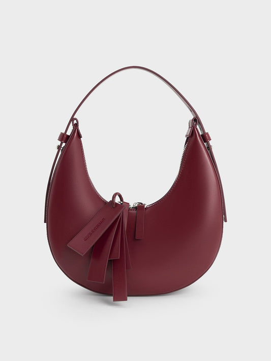 Carey Crescent Hobo Bag
- Burgundy