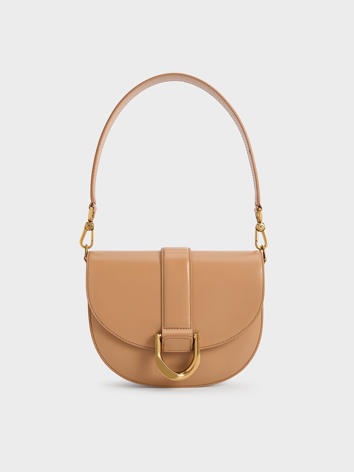 Gabine Leather Saddle Bag
- Toffee