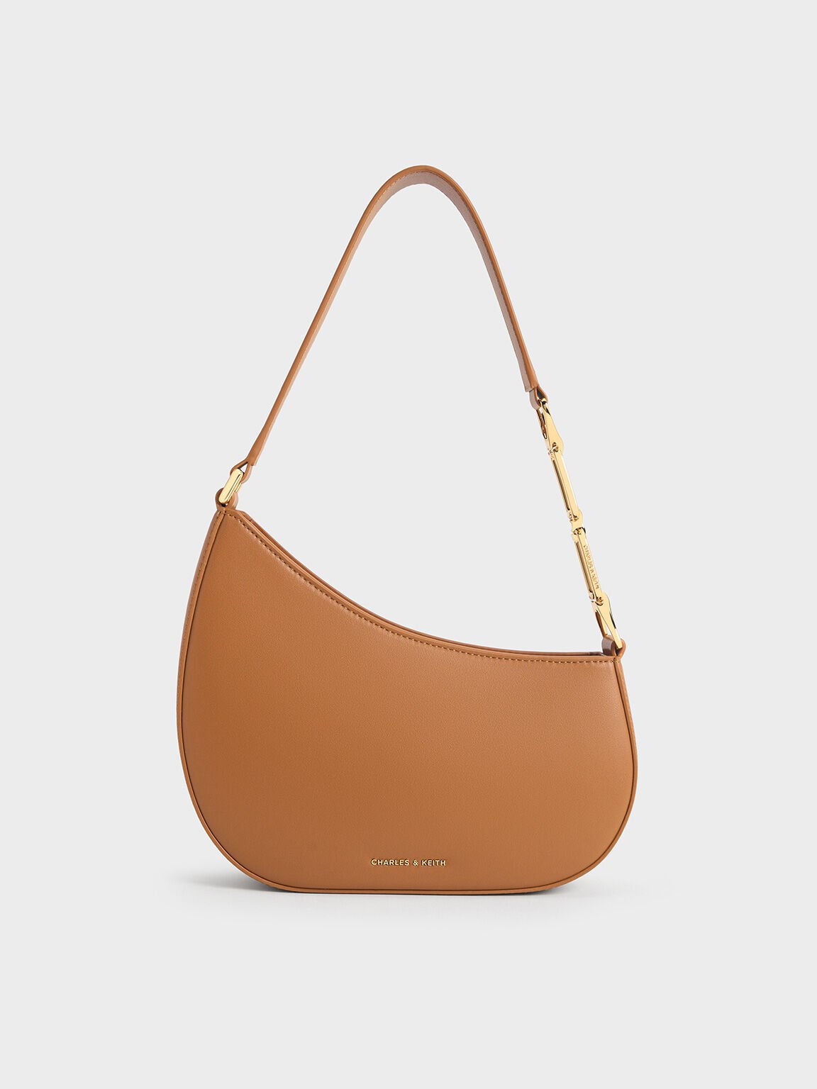 Agatha Chain-Accent Shoulder Bag
- Brown