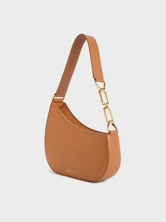 Agatha Chain-Accent Shoulder Bag
- Brown