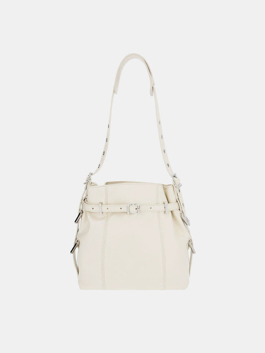 Bryna Belted Bucket Bag
- Cream