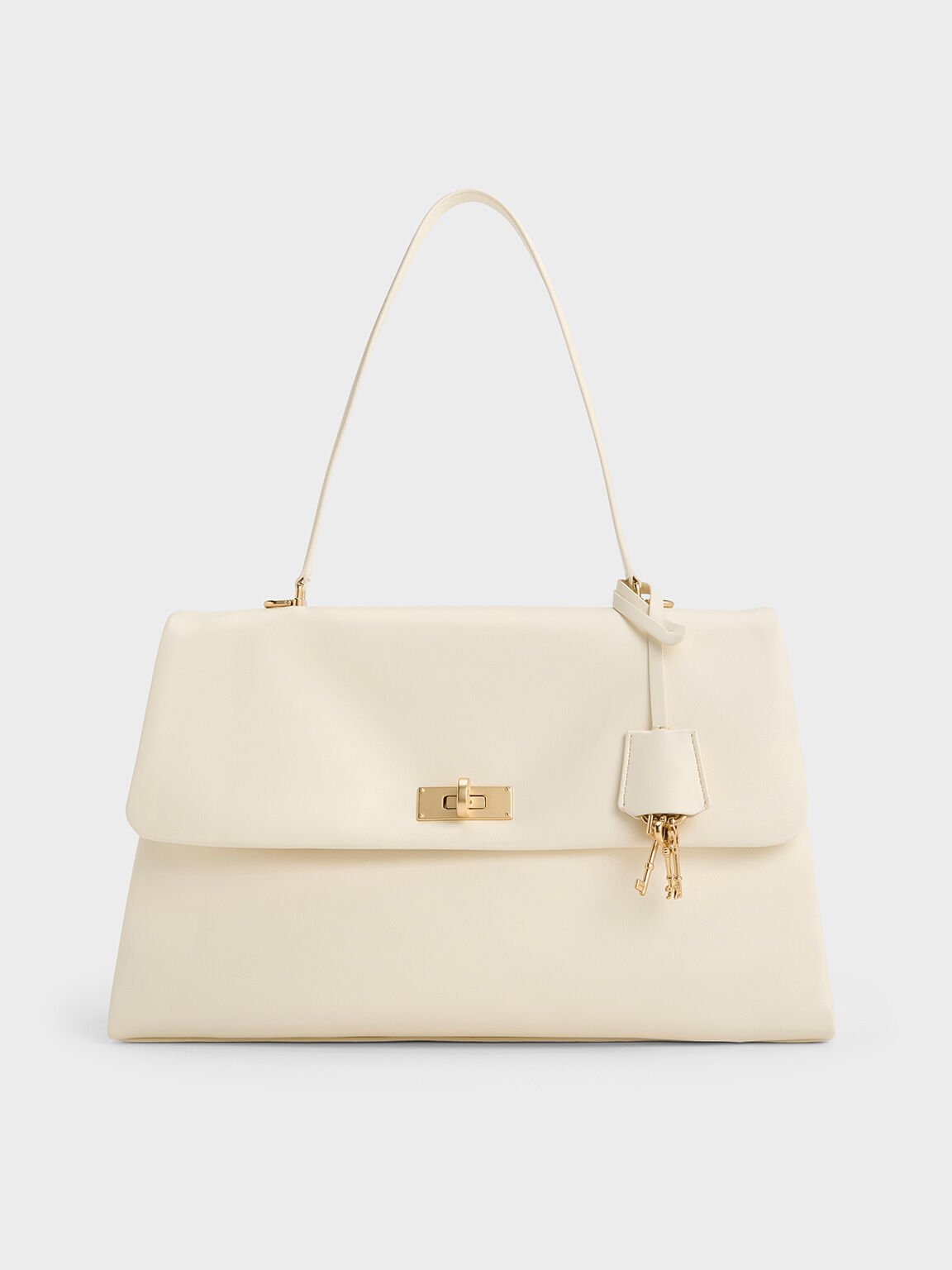 Kerry Top Handle Satchel Bag
- Cream