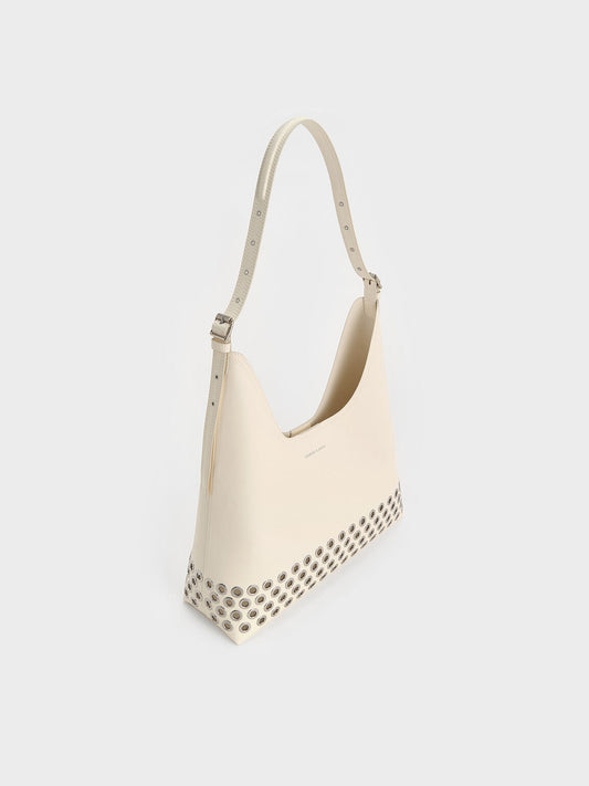 Liv Grommet Hobo Bag
- Cream