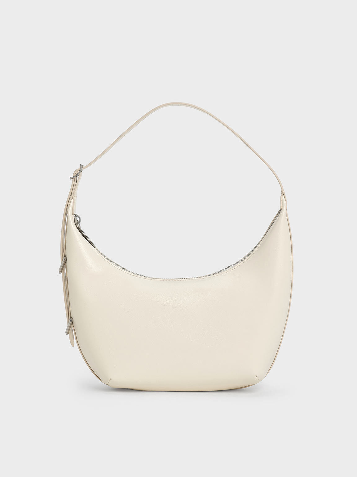 Bryna Curved Hobo Bag
- Cream