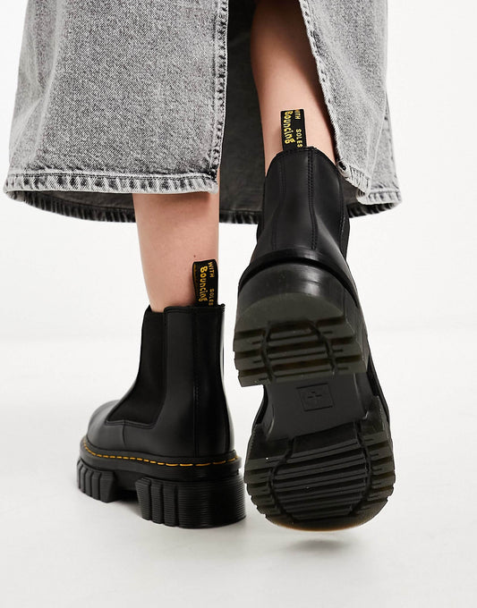 Dr Martens Audrick chunky flat chelsea boot in black