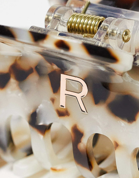 Revolution Acetate Tortoiseshell/ Ivory Claw Clip  - 2 Pack