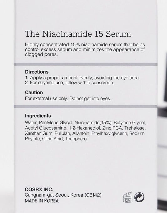 COSRX The Niacinamide 15 Serum 20ml