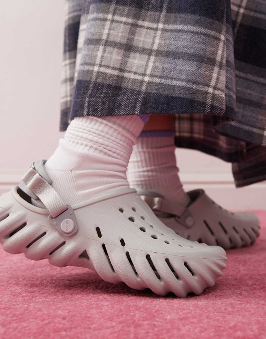 Crocs unisex echo clogs in grey