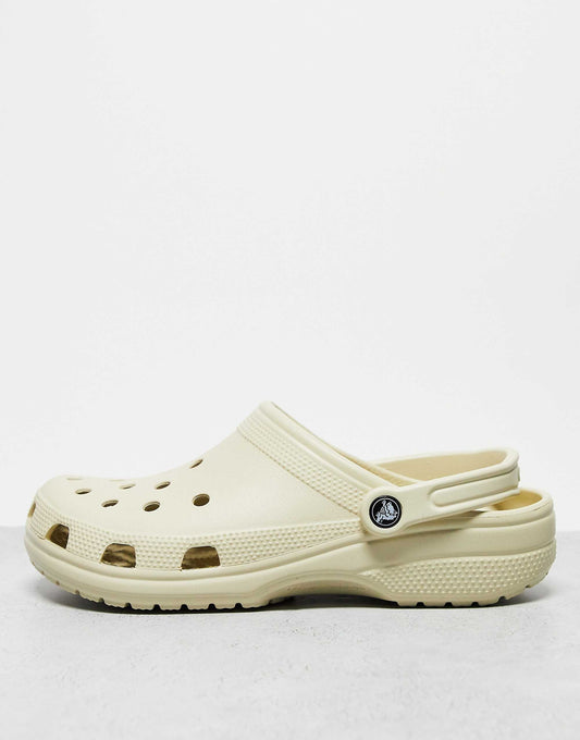Crocs  unisex classic clogs in bone