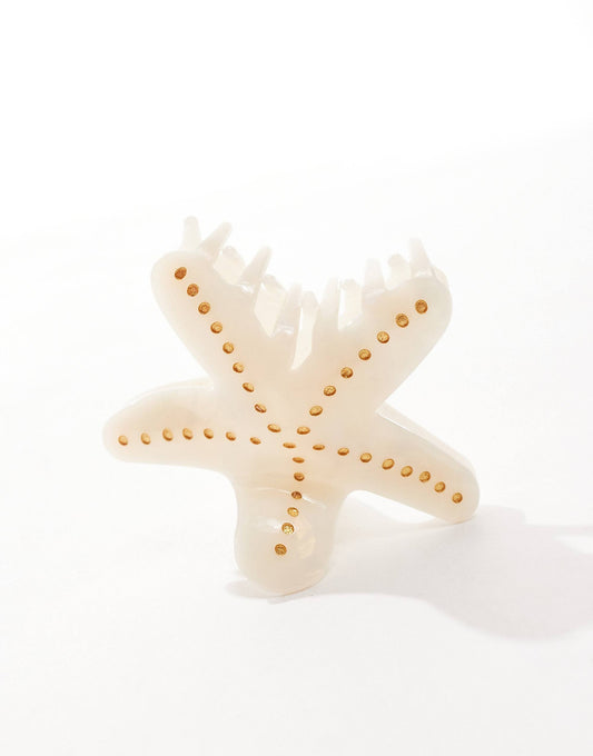 Easilocks X ASOS Exclusive Starfish Claw Clip - Cream