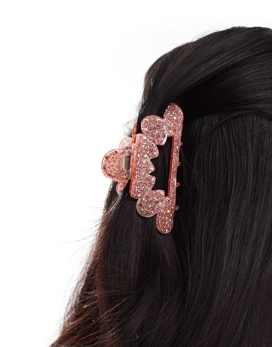 Easilocks X ASOS Exclusive Circle Hair Claw - Pink
