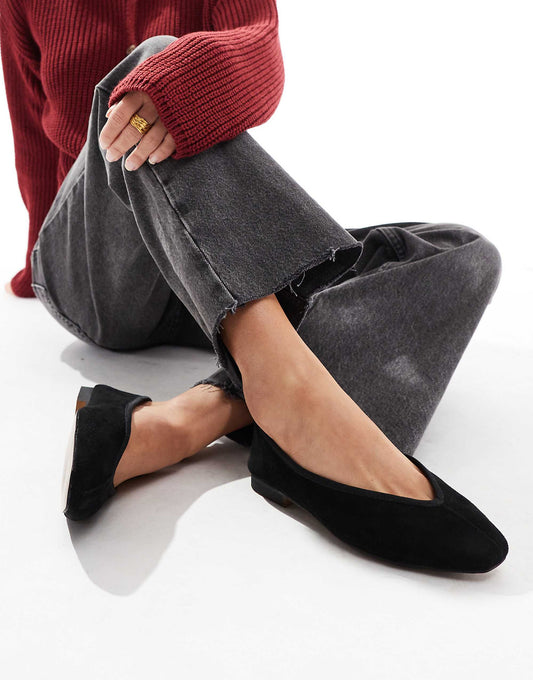 ASOS DESIGN Leni ballet in black