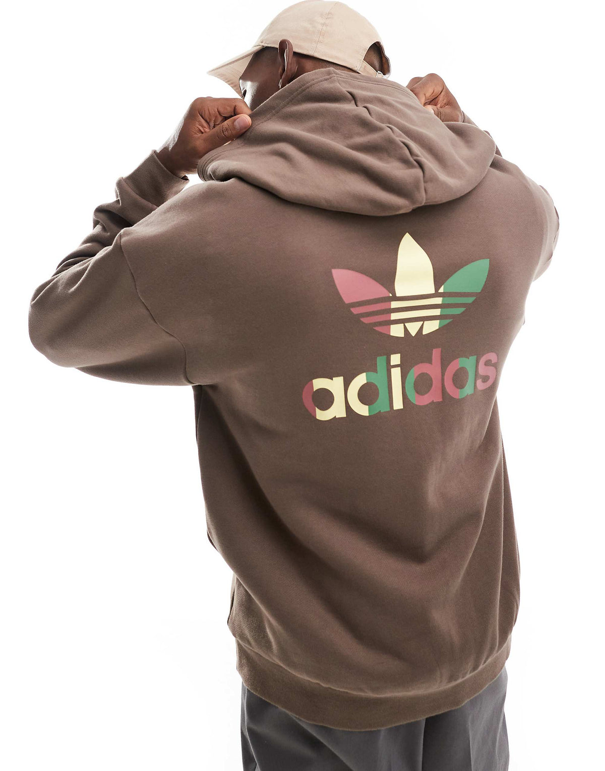 هودي كرة السلة من adidas Originals باللون البني