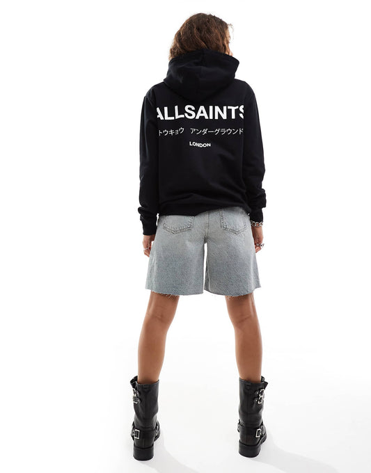 هودي Underground Oth من AllSaints باللون الأسود