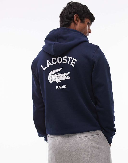 هودي بشعار على الصدر من Lacoste باللون الكحلي