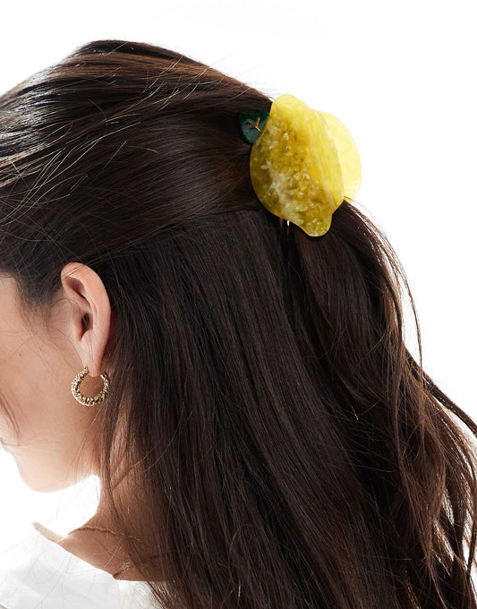 Accessorize lemon hair claw in yellow