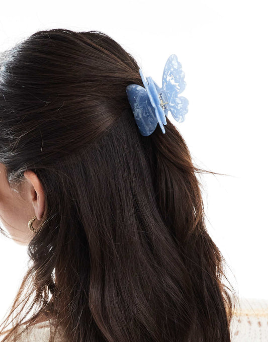 Accessorize butterfly hair claw in blue
