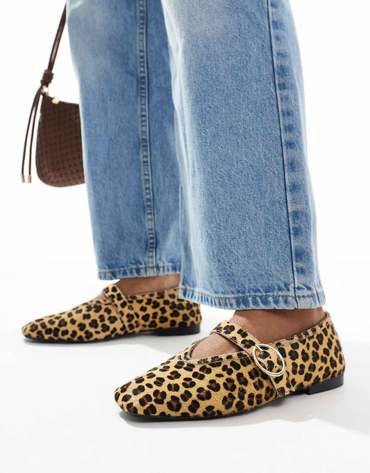 schuh Lavena mary janes in leopard