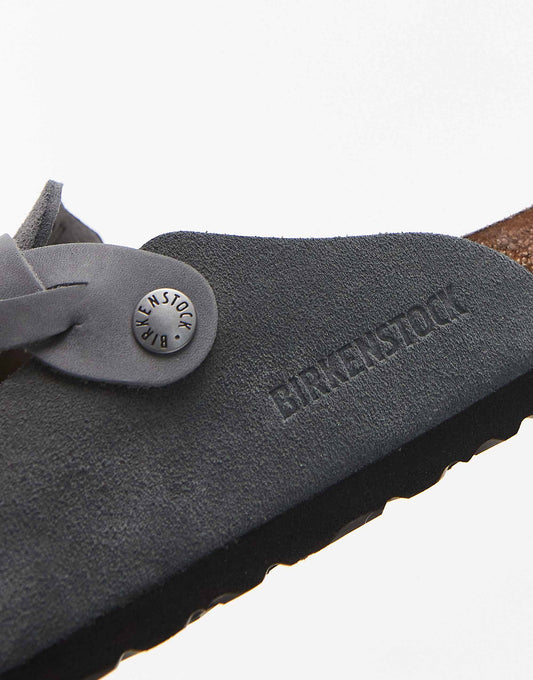 Birkenstock braided Boston clog in basalt grey