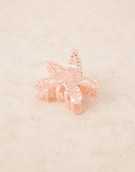 Accessorize starfish hair claw in pink