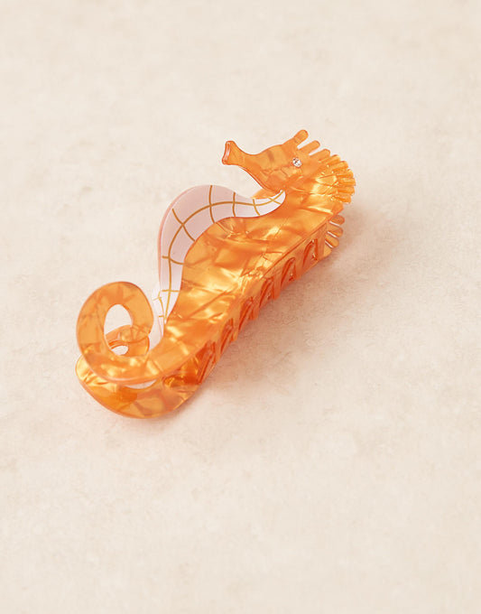Accessorize seahorse hair claw in orange