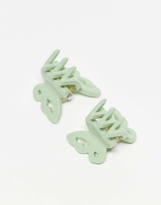 Sui Ava 6 pack tiny butterfly hair claws in multi
