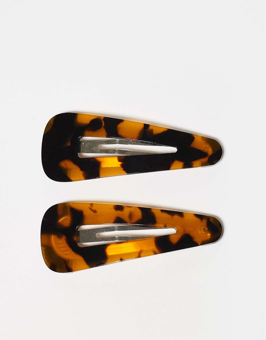 Sui Ava 2 Pack hair clips in tort