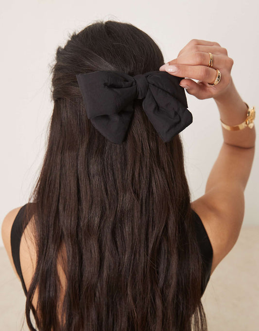 ASOS DESIGN barrette in padded bow detail