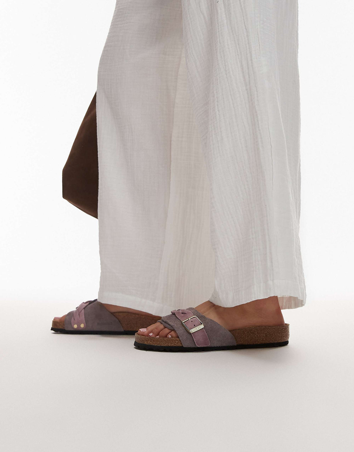 Birkenstock braided Oita sandals in faded purple