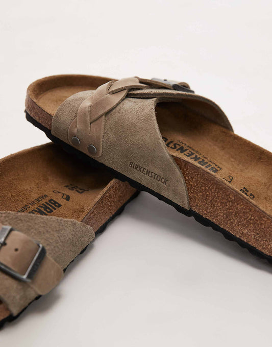 Birkenstock braided Oita sandals in taupe