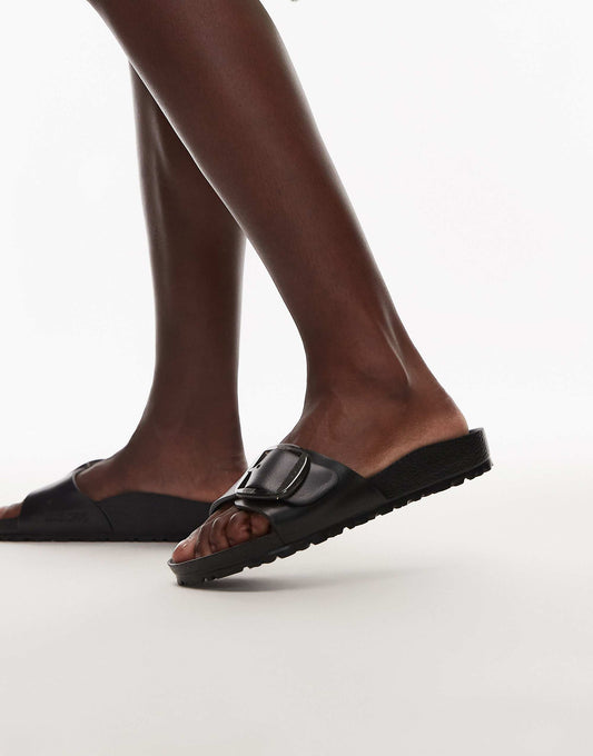 Birkenstock Madrid big buckle EVA sandals in black