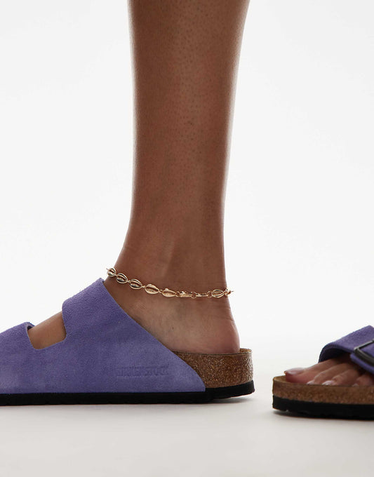Birkenstock Arizona sandals in purple