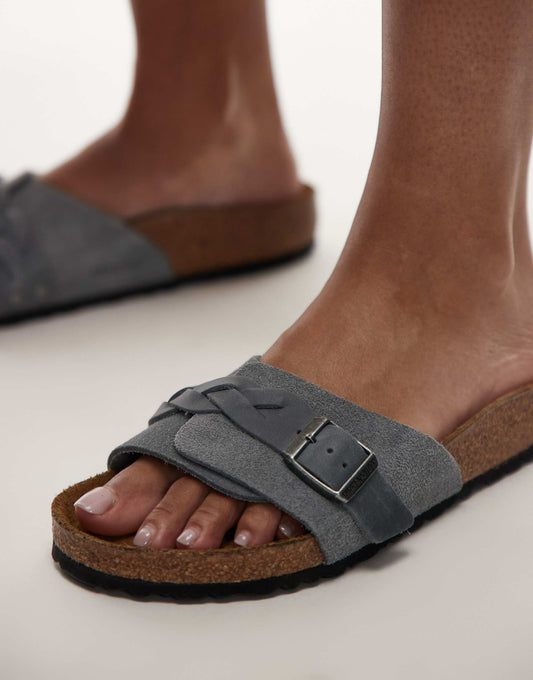 Birkenstock braided Oita sandals in basalt grey