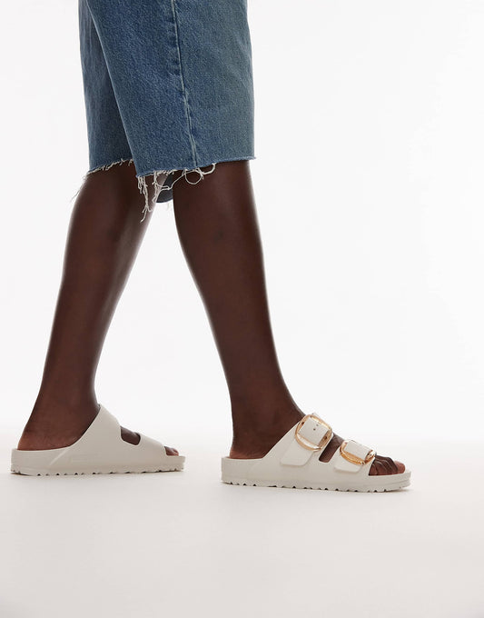 Birkenstock Arizona big buckle EVA sandals in Eggshell