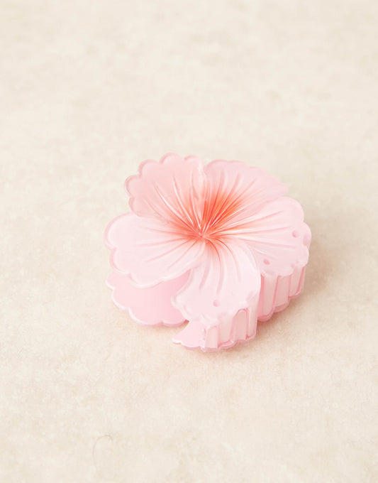 ASOS DESIGN flower hair claw in ombre pink