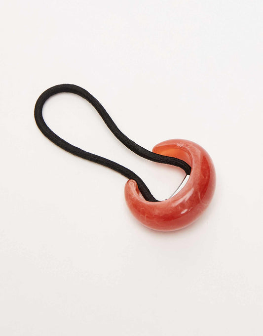 Topshop Holly hair cuff in red resin