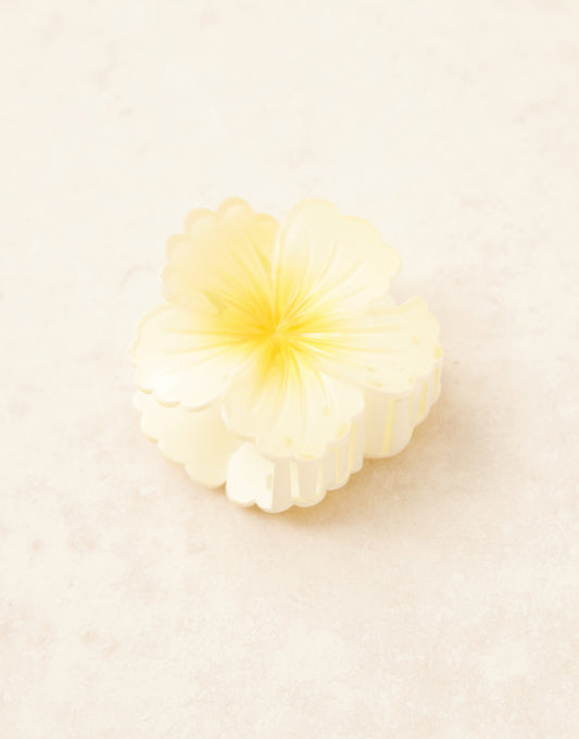 ASOS DESIGN flower hair claw in ombre yellow
