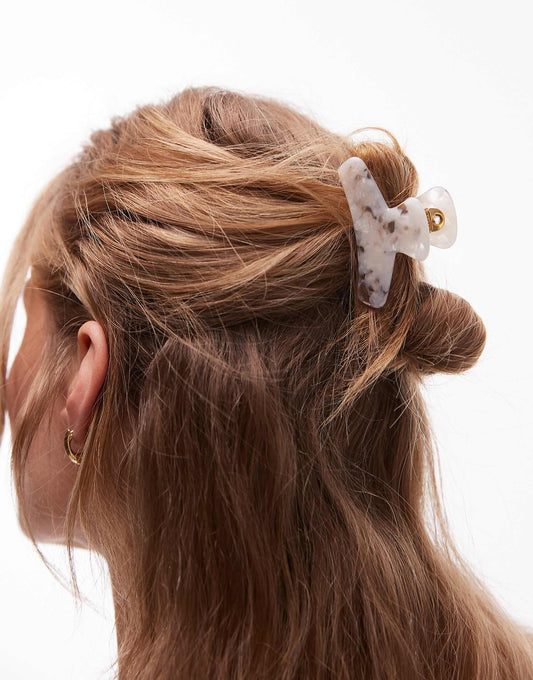 & Other Stories marble hair claw clip in white
