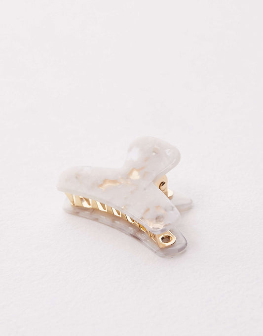 & Other Stories marble hair claw clip in white