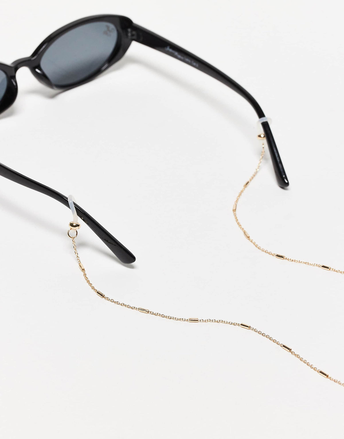 ASOS DESIGN sunglasses chain with dash detail in gold tone
