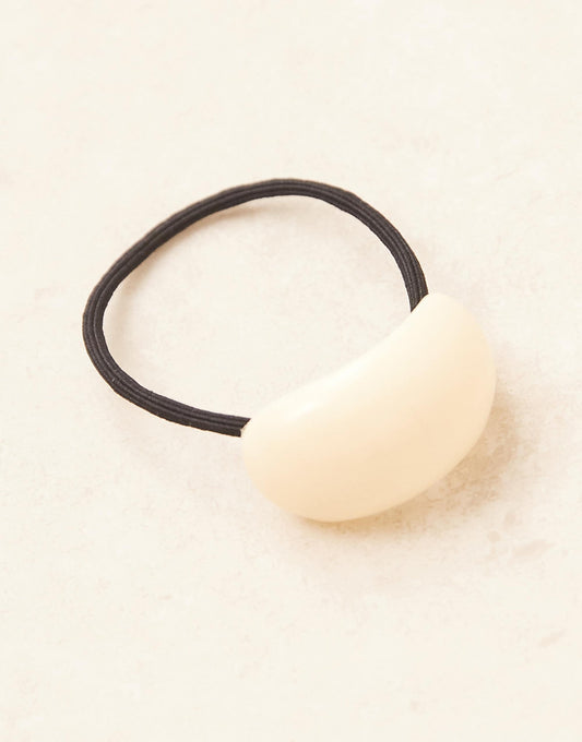 DesignB London resin hair tie in cream