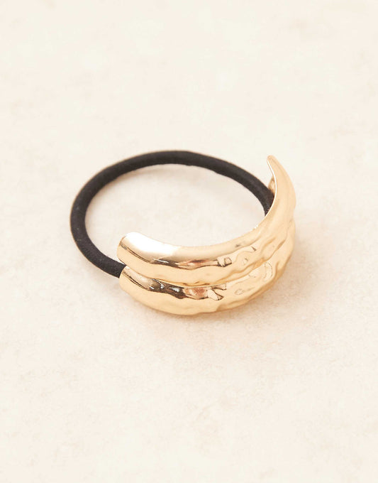 DesignB London metal hair tie in gold