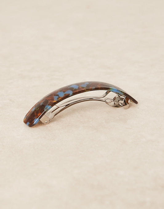 DesignB London barrette hair clip in blue tortoiseshell